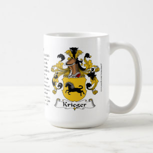 Krieger, the Origin, the Meaning and the Crest Coffee Mug