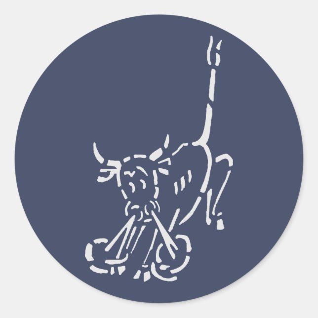 Kriegsmarine 7th U-boat Flotilla Emblem Classic Round Sticker (Front)