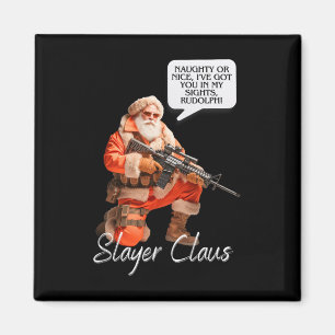 Kris Kringle Festive Hunting Xmas Santa Claus Camo Magnet