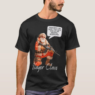 Kris Kringle Festive Hunting Xmas Santa Claus Camo T-Shirt