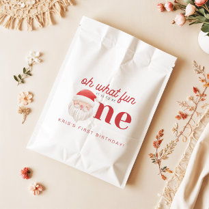 KRIS Oh What Fun Christmas 1st Birthday Favour Bags