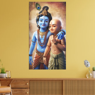 Krishna and Sudama: The Bond of Friendship Canvas Print