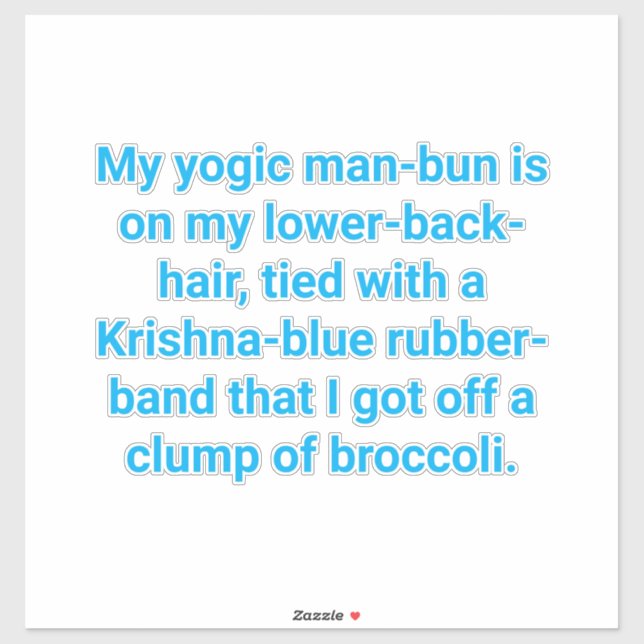 Krishna-Blue Yogic Man-Bun Hankamer Artjunkhaus (Sheet)