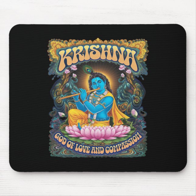 Krishna Hinduism  Mouse Pad (Front)