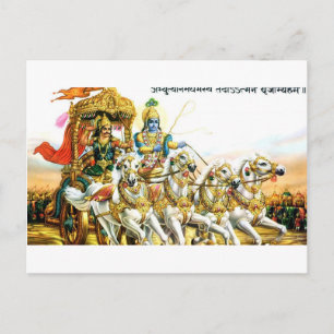 KRISHNA IN MAHABHARAT POSTCARD