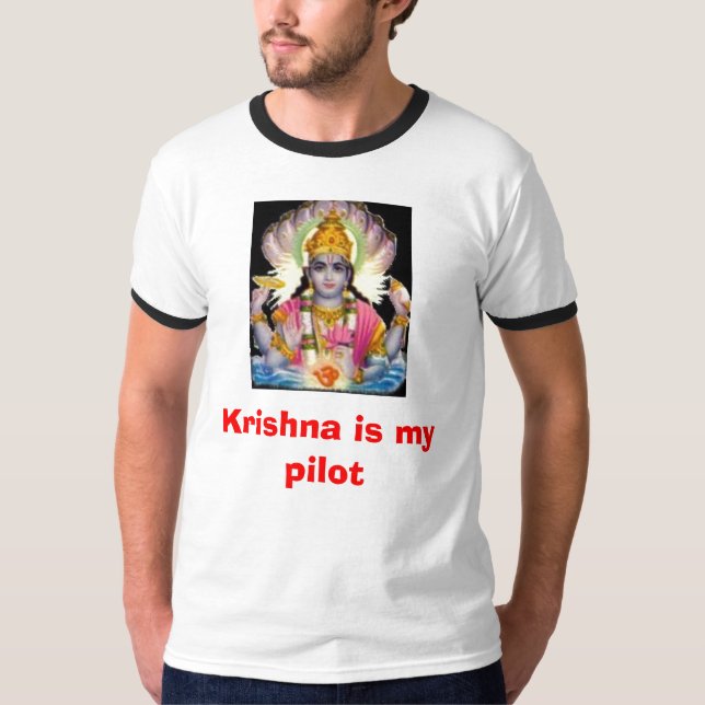 Krishna is my pilot T-Shirt (Front)