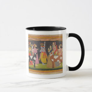 Krishna lifting Mount Govardhana, from the 'Bhagav Mug