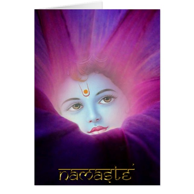 Krishna Morning Glory Card (Front)