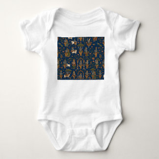Krishna Pattern Baby Bodysuit