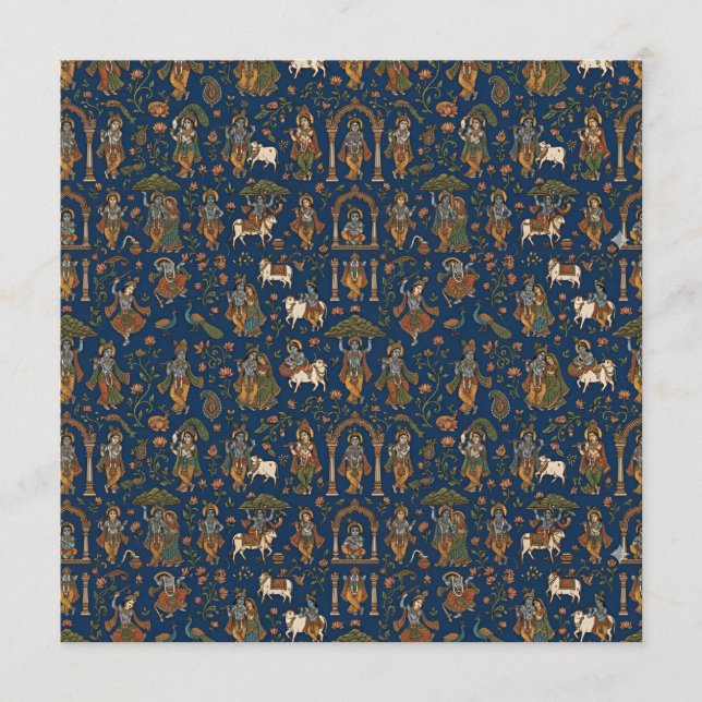 Krishna Pattern Menu (Front)