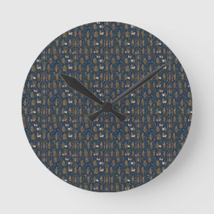 Krishna Pattern Round Clock