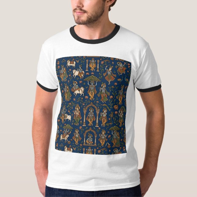Krishna Pattern T-Shirt (Front)