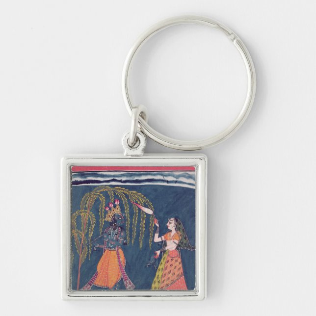 Krishna playing a flute, from the 'Vahula Key Ring (Front)