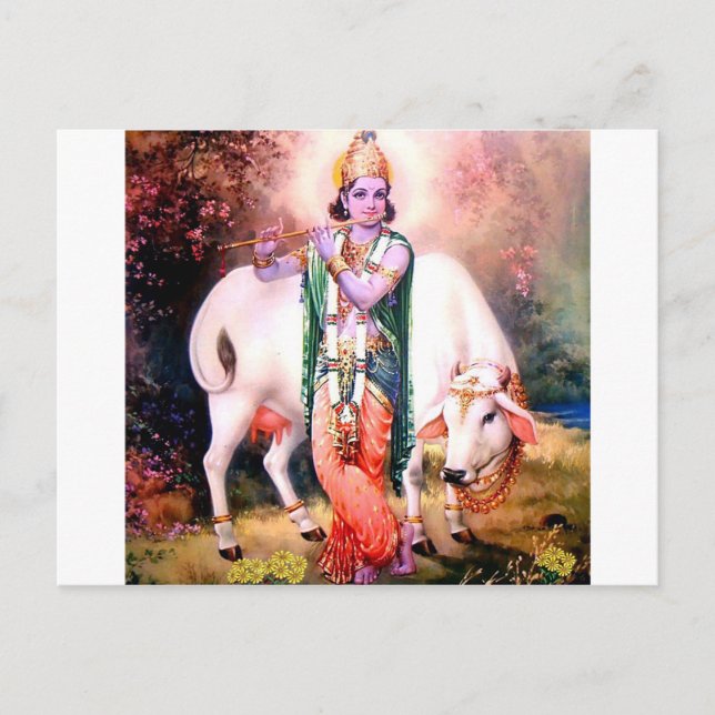 krishna postcard (Front)