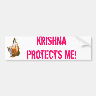 Krishna Protects Me! Bumper Sticker