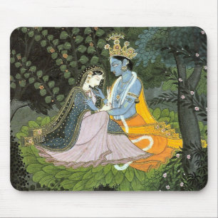 Krishna & Radha Colourful Mouse Pad