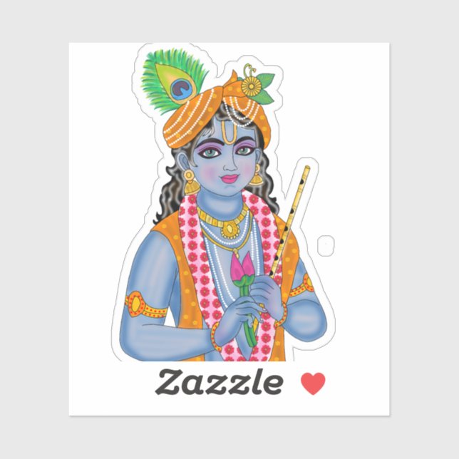 Krishna Stickers (Sheet)