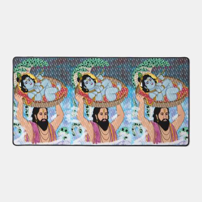 Krishna & Vasudeva  Desk Mat (Front)