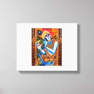 KRISHNA WITH THE FLUTE CANVAS PRINT