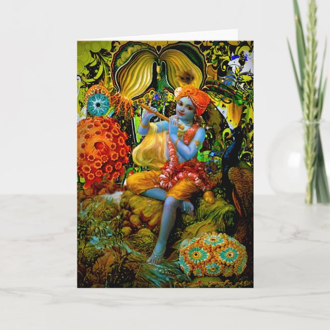 Krishna's Flute Card (Front)