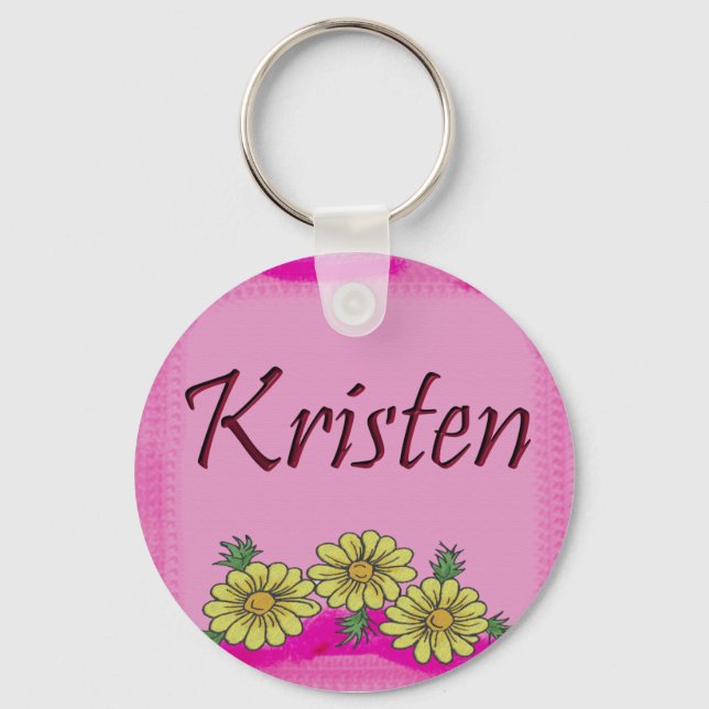 Kristen Daisy Keychain (Front)