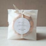 KRISTEN Modern Minimalist Wedding Thank You Classic Round Sticker<br><div class="desc">KRISTEN Modern Minimalist,  wedding thank you favour sticker.</div>