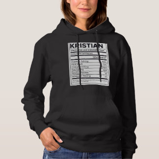 Kristian Nutrition Information Problem Solving Har Hoodie