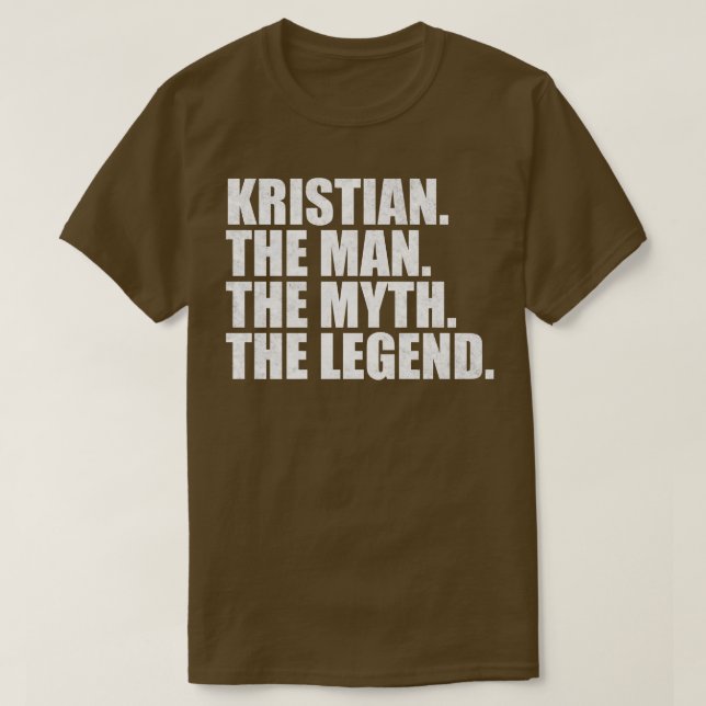 KristianKristian Name Kristian given name T-Shirt (Design Front)