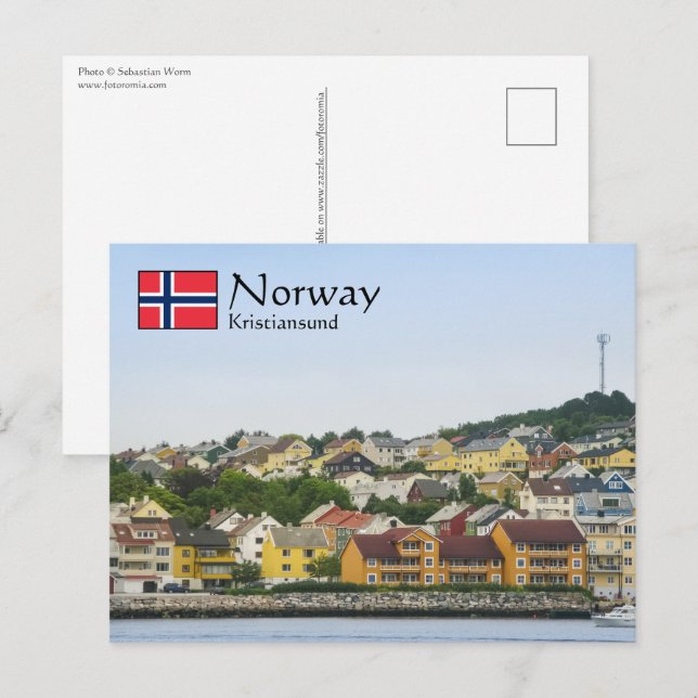 Kristiansund Norway Postcard (Front/Back)