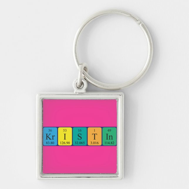 Kristin periodic table name keyring (Front)