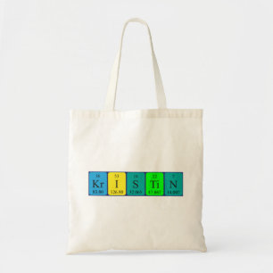 Kristin periodic table name tote bag
