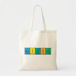 Kristin periodic table name tote bag