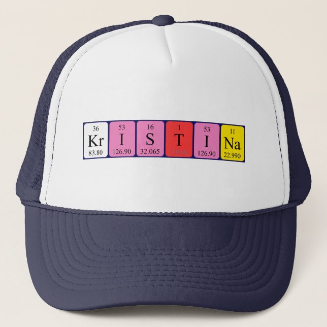 Kristina periodic table name hat (Front)