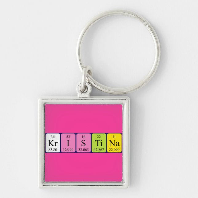 Kristina periodic table name keyring (Front)