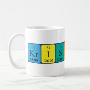 Kristinn periodic table name mug
