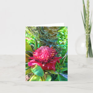 Kristin's coffee flower thank you card