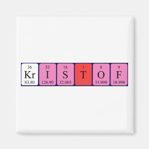 Kristof periodic table name magnet