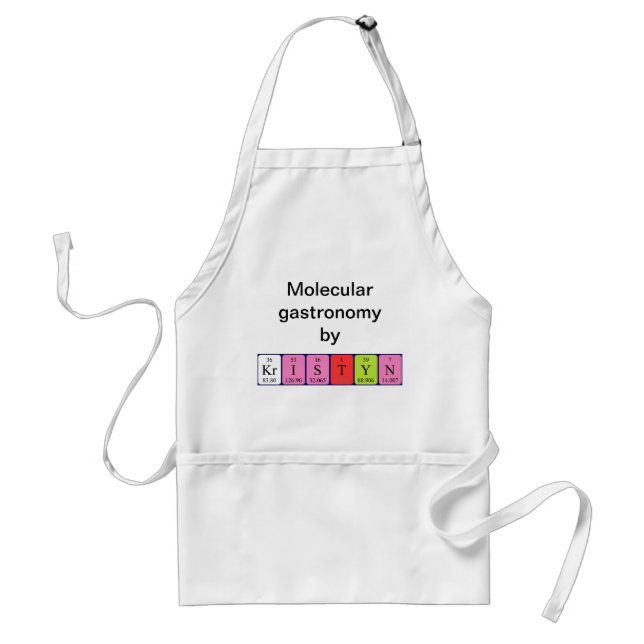 Kristyn periodic table name apron (Front)