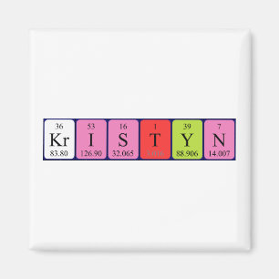 Kristyn periodic table name magnet