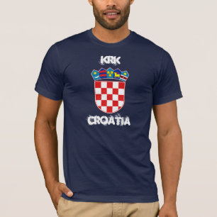 Krk, Croatia with coat of arms T-Shirt