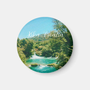 Krka, Croatia Waterfall Travel Souvenir Magnet