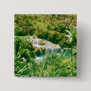 Krka National Park 15 Cm Square Badge