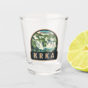 Krka National Park Croatia Travel Art Shot Glass