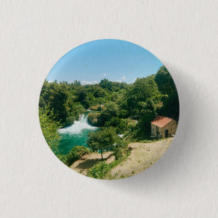Krka Waterfalls -Krka National Park - Croatia 3 Cm Round Badge
