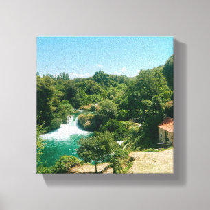 Krka Waterfalls -Krka National Park - Croatia Canvas Print