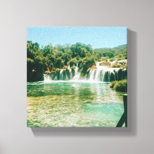 Krka Waterfalls -Krka National Park - Croatia Canvas Print