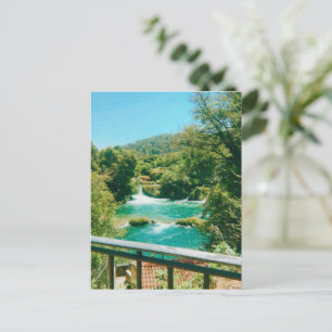 Krka Waterfalls -Krka National Park - Croatia Holiday Postcard