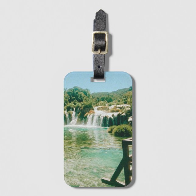 Krka Waterfalls -Krka National Park - Croatia Luggage Tag (Front Vertical)