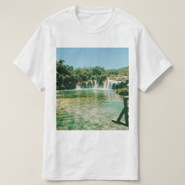 Krka Waterfalls -Krka National Park - Croatia T-Shirt (Design Front)