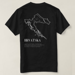 Kroatien Karte Shirt
